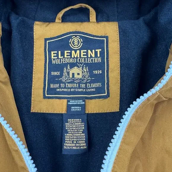 Element Alder Colorblock Full Zip Outdoor Casual Jacket Men's Size Medium - Picture 9 of 11